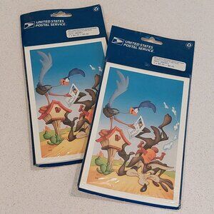 USPS Warner Brothers Road Runner & Wile E. Coyote Postcards from Year 2000